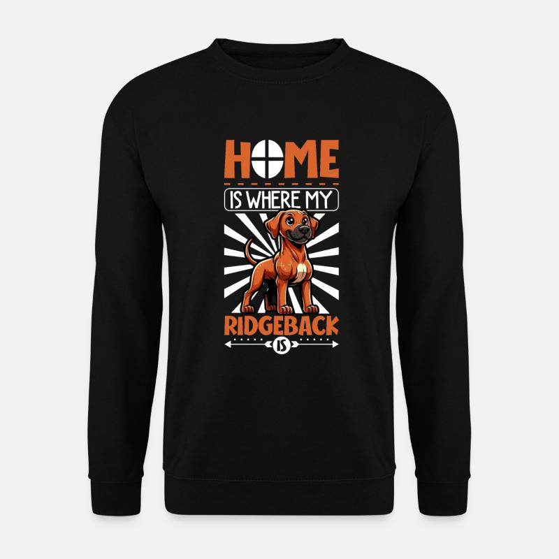Home - Rhodesian Ridgeback - Unisex Sweatshirt - black