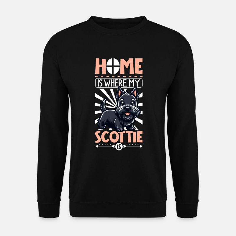 Accueil - Scottish Terrier - Sweat-shirt Unisexe - noir