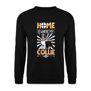 Accueil - Shorthair Collie - Sweat-shirt Unisexe - noir - Devant - Alina (178cm) & Michal (187cm)
