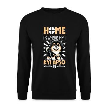 Accueil - Kyi Apso tibétain - Sweat-shirt Unisexe - noir - Devant - Alina (178cm) & Michal (187cm)