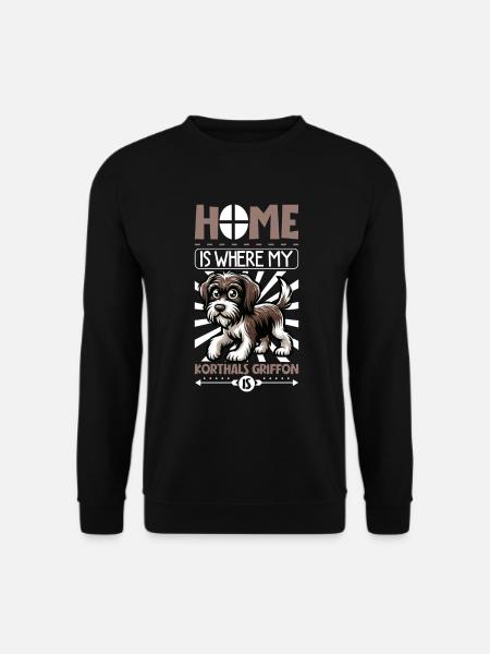 Home - Griffon Korthals - Unisex Sweatshirt - black