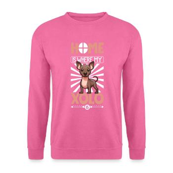 Zuhause - Xoloitzcuintle - Unisex Pullover - Pink - Vorne