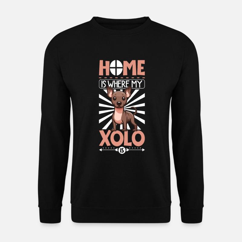 Home - Xoloitzcuintle - Unisex Sweatshirt - black
