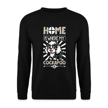 Accueil - Cockapoo - Sweat-shirt Unisexe - noir - Devant - Alina (178cm) & Michal (187cm)