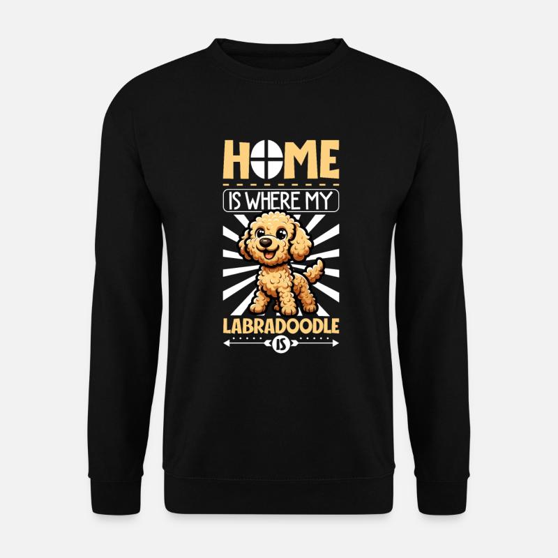 Home - Labradoodle - Unisex Sweatshirt - black