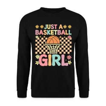 Juste une joueuse de basket-ball groovy - Sweat-shirt Unisexe - noir - Devant - Alina (178cm) & Michal (187cm)