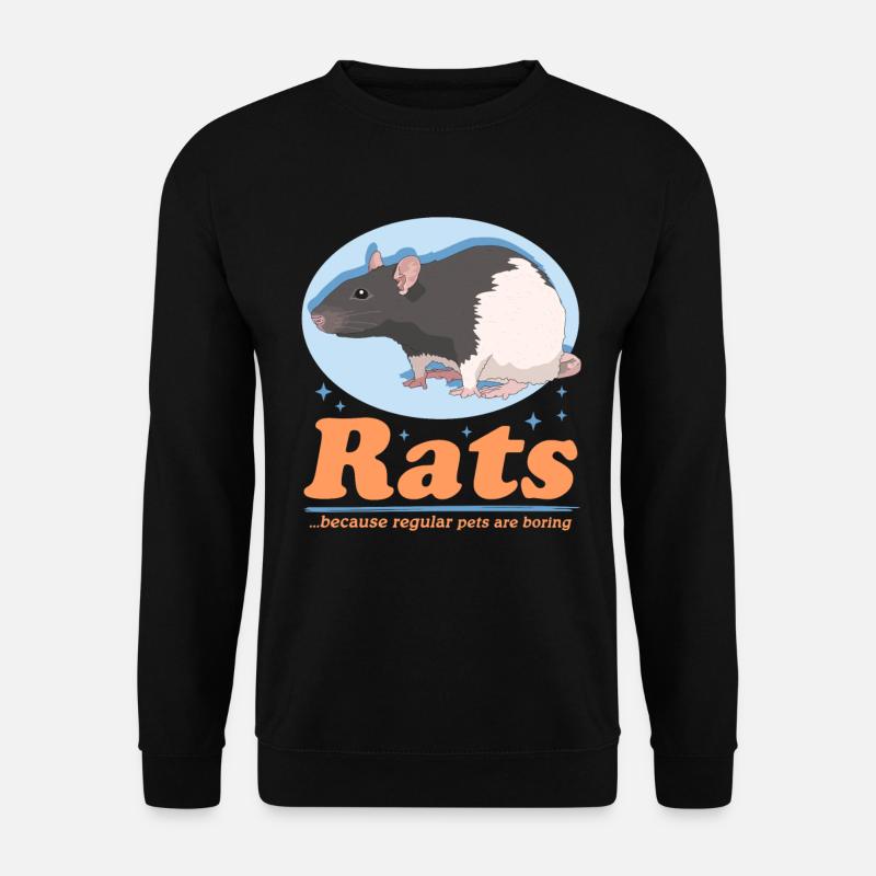 Cadeau de rat propriétaire de rat - Sweat-shirt Unisexe - noir