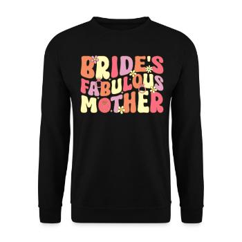 fabuleuse mère de la mariée groovy nuptiale douche maman - Sweat-shirt Unisexe - noir - Devant - Alina (178cm) & Michal (187cm)