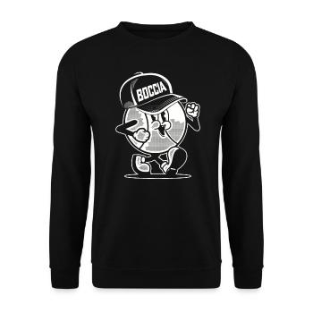 Bocce player clothing with bocce balls bocce - Unisex Sweatshirt - black - Front - Alina (178cm) & Michal (187cm)