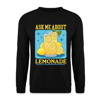 Limonade Citrons Limonade Soda Stand Cadeau - Sweat-shirt Unisexe - noir - Devant - Alina (178cm) & Michal (187cm)