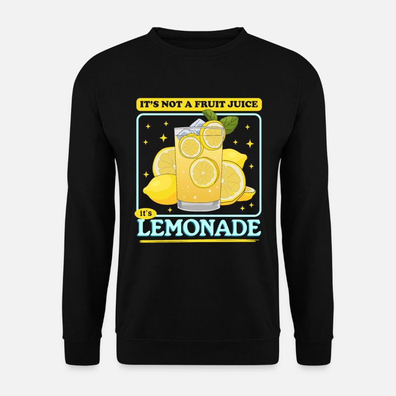 Limonade citron effervescent limonade cadeau - Sweat-shirt Unisexe - noir