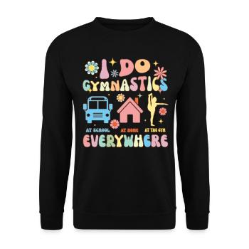 Gymnastik Gymnastik Gymnastik Groovy Gymnast Akrob - Unisex Pullover - Schwarz - Vorne - Alina (178cm) & Michal (187cm)