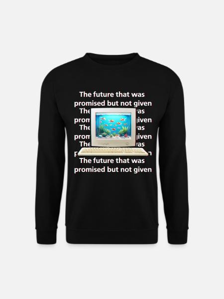 Frutiger Aero Aesthetic Tech - Unisex Sweatshirt - black