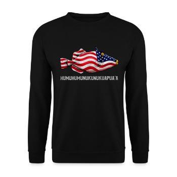 Humuhumunukunukuapua'a Hawaiian Reef Triggerfish - Unisex Sweatshirt - black - Front - Alina (178cm) & Michal (187cm)