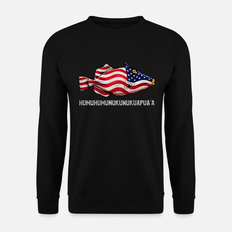 Humuhumunukunukuapua'a Hawaii-Riff-Drückerfisch - Unisex Pullover - Schwarz
