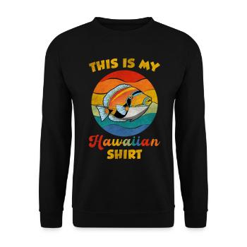 Humuhumunukunukuapua'a Hawaiian Reef Pusher - Unisex Sweatshirt - black - Front - Alina (178cm) & Michal (187cm)