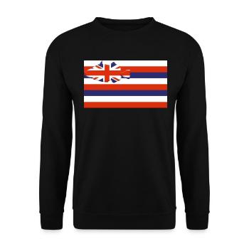 Humuhumunukunukuapua'a Hawaii-Riff-Drückerfisch - Unisex Pullover - Schwarz - Vorne - Alina (178cm) & Michal (187cm)