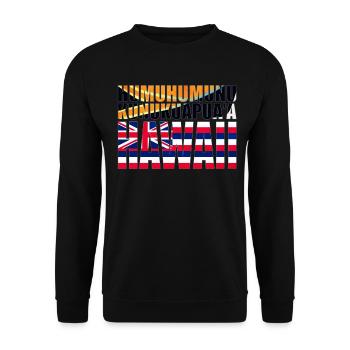 Humuhumunukunukuapua’a pousseur de récif hawaïen - Sweat-shirt Unisexe - noir - Devant - Alina (178cm) & Michal (187cm)