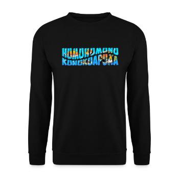 Humuhumunukunukuapua'a Hawaiian Reef Pusher - Unisex Sweatshirt - black - Front - Alina (178cm) & Michal (187cm)