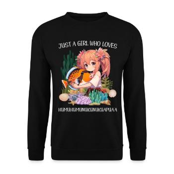 Humuhumunukunukuapua'a Hawaiian Reef Pusher - Unisex Sweatshirt - black - Front - Alina (178cm) & Michal (187cm)