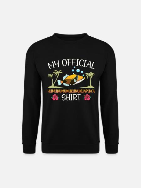 Humuhumunukunukuapua'a Hawaiianischer Riff-Drücker - Unisex Pullover - Schwarz