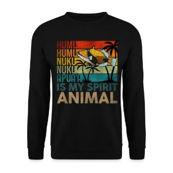 Humuhumunukunukuapua'a Hawaiian Reef Triggerfish - Unisex Sweatshirt - black - Front - Alina (178cm) & Michal (187cm)