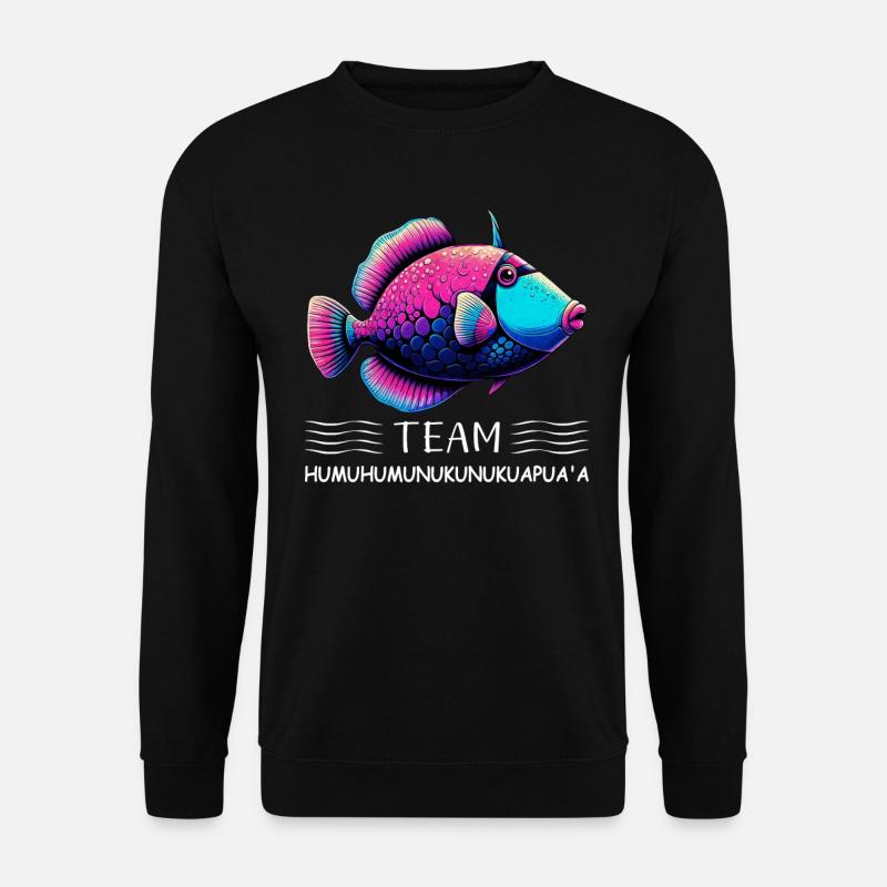 Humuhumunukunukuapua'a Hawaiian Reef Pusher - Unisex Sweatshirt - black