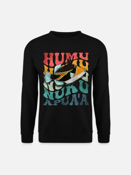 Humuhumunukunukuapua'a Hawaii-Riff-Drückerfisch - Unisex Pullover - Schwarz