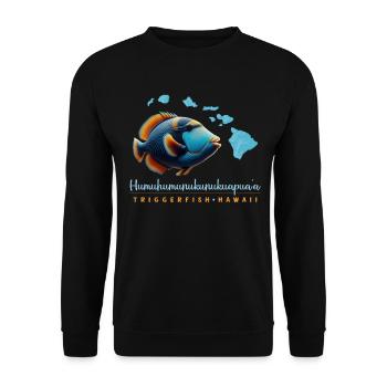 Humuhumunukunukuapua'a Hawaiian Reef Triggerfish - Unisex Sweatshirt - black - Front - Alina (178cm) & Michal (187cm)