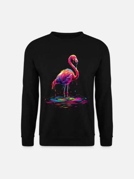 Flamingo Pop Art - Unisex Sweatshirt - black