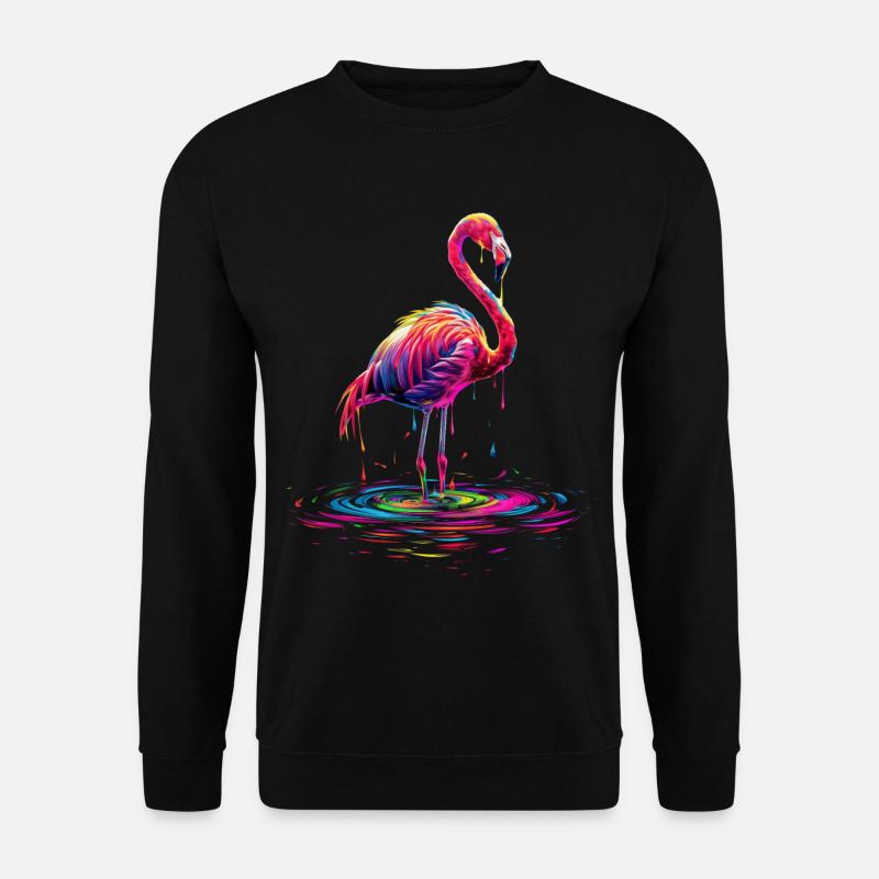 Flamingo Pop Art - Unisex Sweatshirt - black