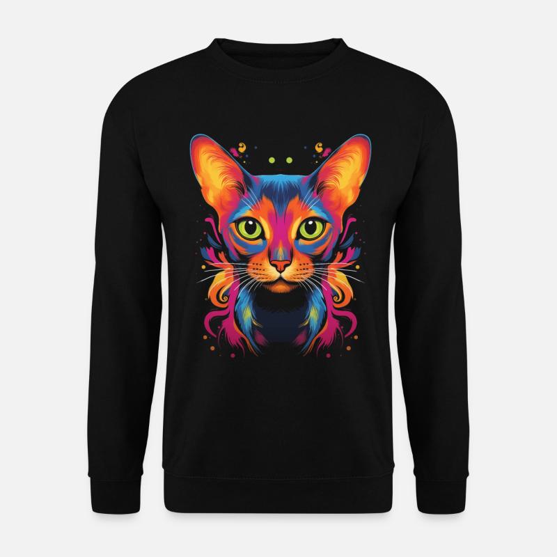 Abyssinian Cat Pop Art - Unisex Sweatshirt - black