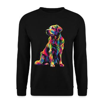Chien retriever de la baie de Chesapeake Pop Art - Sweat-shirt Unisexe - noir - Devant - Alina (178cm) & Michal (187cm)