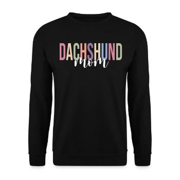 Dog Mom Dog Lover - Unisex Sweatshirt - black - Front - Alina (178cm) & Michal (187cm)