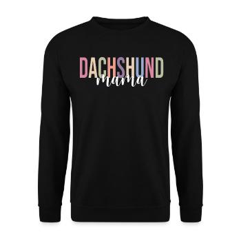 Dachshund Mom Dog Mom Dog Lover - Unisex Sweatshirt - black - Front - Alina (178cm) & Michal (187cm)