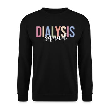 Dialysis Technician Dialysis Technician - Unisex Sweatshirt - black - Front - Alina (178cm) & Michal (187cm)