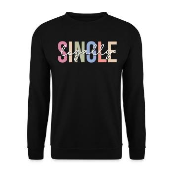 Divorce Newly divorced divorced - Unisex Sweatshirt - black - Front - Alina (178cm) & Michal (187cm)
