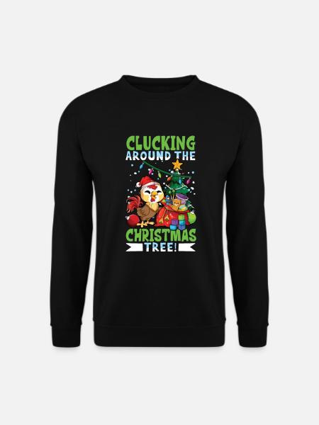Weihnachten Huhn - Unisex Pullover - Schwarz