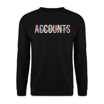 Secretary - Unisex Sweatshirt - black - Front - Alina (178cm) & Michal (187cm)
