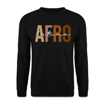 Fierté hispanique afro-américaine noire - Sweat-shirt Unisexe - noir - Devant - Alina (178cm) & Michal (187cm)