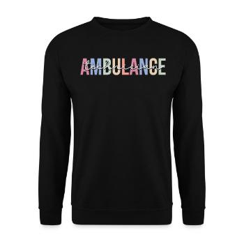 Rescue Service Technician Paramedic EMT - Unisex Sweatshirt - black - Front - Alina (178cm) & Michal (187cm)