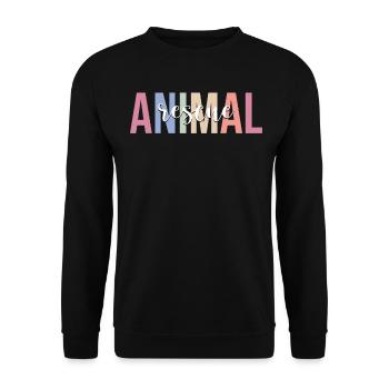 accept. - Unisex Sweatshirt - black - Front - Alina (178cm) & Michal (187cm)