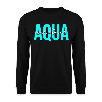 Water Fitness - Unisex Sweatshirt - black - Front - Alina (178cm) & Michal (187cm)