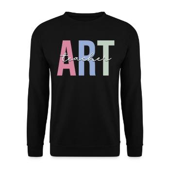 Teaching Artist, Painter, Art Therapist - Unisex Sweatshirt - black - Front - Alina (178cm) & Michal (187cm)