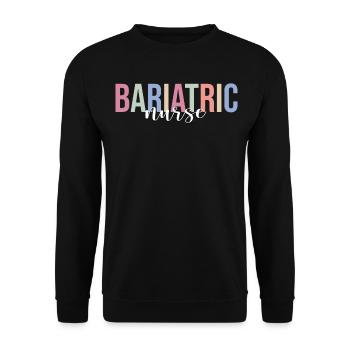 Nurse RN - Unisex Sweatshirt - black - Front - Alina (178cm) & Michal (187cm)