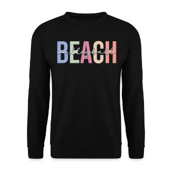 Player - Unisex Sweatshirt - black - Front - Alina (178cm) & Michal (187cm)