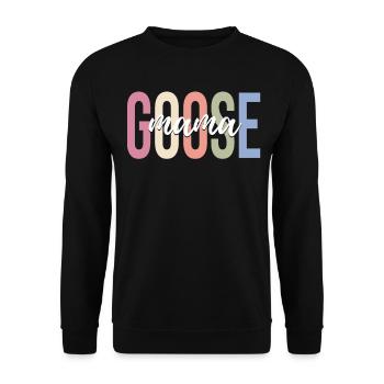 Canard d’oie - Sweat-shirt Unisexe - noir - Devant - Alina (178cm) & Michal (187cm)