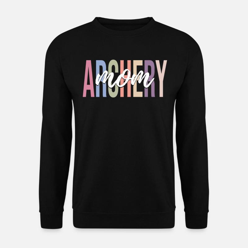 Bogenschützin Bogen und Pfeil - Unisex Pullover - Schwarz