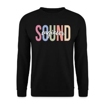 Sound Engineer Sound Engineer - Unisex Sweatshirt - black - Front - Alina (178cm) & Michal (187cm)