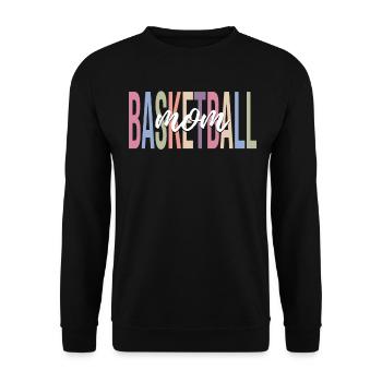 Korbballspieler - Unisex Pullover - Schwarz - Vorne - Alina (178cm) & Michal (187cm)